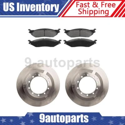 Rotores de disco dianteiro + pastilhas de freio para 2005 - 2010 International Harvester CF600 - Imagem 1 de 4