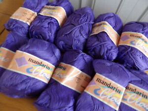 500g Sandnes 100% Cotton DK   Mercerised Cotton Yarn Purple