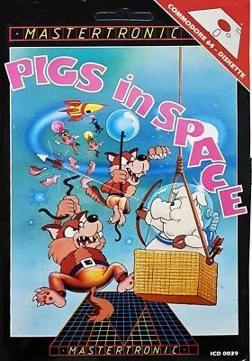 Pigs in Space for Commodore 64 Disk, Vintage 1984, New Mint in Sealed Box! MISB! - Image 1 of 2