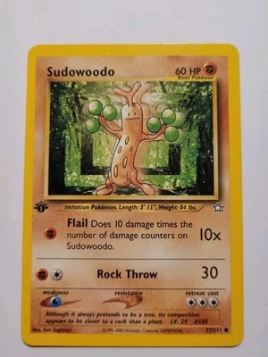 Pokemon Karte Mogelbaum 77/111 Neo Genesis Englisch 1. Edition Pokémon TCG - Bild 1 von 2