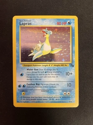 Lapras 10/62 Ilimitado Holográfico MP Estado - Pokemon Fósil (¡Ver Fotos!) Foto 1 de 2