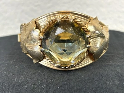  САРА КОВЕНТРИ ВИНТАЖНЫЙ 'ВЕРСАЛЬ' ЗОЛОТОЙ ТОН БОЛЬШОЙ БРАСЛЕТ МАНЖЕТЫ - Изображение 1 из 4