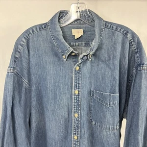 Camisa vaquera vintage Canada J Crew para hombre 2XL Oarsman manga larga - Imagen 1 de 11