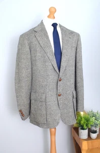 Neu POLO RALPH LAUREN Patch Herringbone Tweed RL67 Sakko 1195£ Größe 46L/56L XXL - Bild 1 von 22
