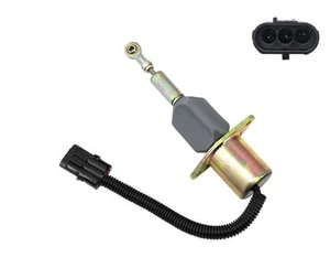Komatsu 6740-01-2310 Fuel Shutoff Solenoid 24 Volt for Cummins powered Excavator - Bild 1 von 1