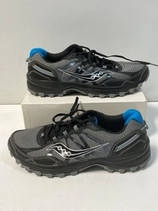 Saucony Excursion TR11 (S20392-9) Mens Black/Blue Trail Running Shoes (size 11) - Picture 1 of 8