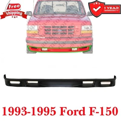 Black Plastic For 1993-1995 Ford F-150 New Front Bumper Lower Valance F3TZ17626B - Imagem 1 de 4