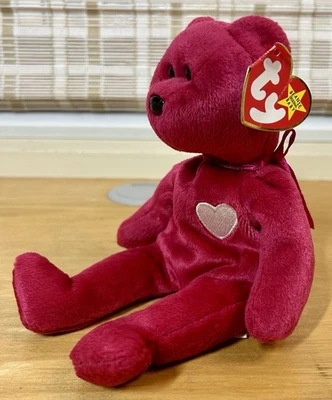 Ty Beanie Baby Babies “Valentina” the Red Valentine’s Day Bear 1999 w/ Tag - Image 1 of 4