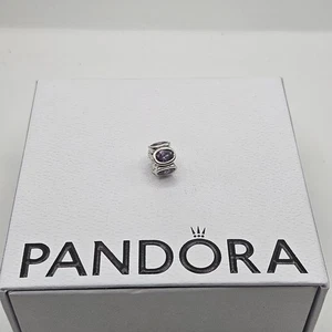 Genuino Pandora Púrpura Ovalado Luces Dije ALE 925 790311ACZ - Imagen 1 de 3