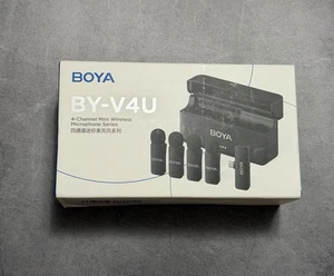 BOYA BY-V4U  Four-Channel Wireless Lavalier Mics Type-C  iPhone 15/16 - NEW - Picture 1 of 3