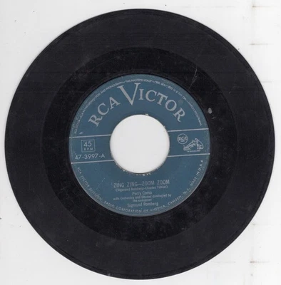 1950 PERRY COMO 45rpm vinyl single "Zing Zing Zoom Zoom" / "If" Sigmund Romberg Foto 1 de 2