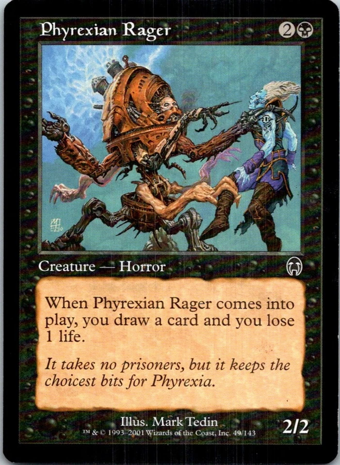 Phyrexian Rager 49 C Apocalypse LP MTG - Image 1 of 1
