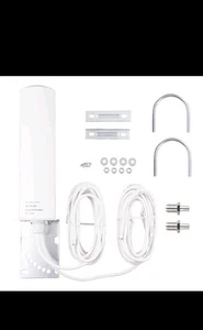 BOOBRIE 4G 5G LTE ANTENNA OUTDOOR 10dBi SMA TS9 Adapter 698-2700 3300-3800MHz - Picture 1 of 5