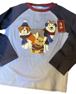 M2 !WOW! NWT GYMBOREE Boys Size 6 PLAYFUL PUPS Puppy Dog Long Sleeve Shirt - Picture 1 of 3