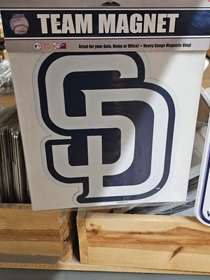 SAN DIEGO PADRES MLB BASEBALL MAGNET CAR OFFICE 12 Inch Helmet NEW - Image 1 of 3