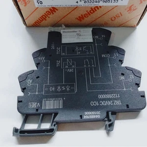 2 WEIDMULLER RSS113024 24VDC relays with 1122880000 TRZ 24VDC 1CO connectors - Picture 1 of 3