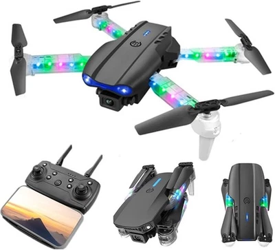 Drohne mit Kamera 1080P RC Quadrocopter Flugbahn Kameradrohnen mit LED Lichter - Bild 1 von 4