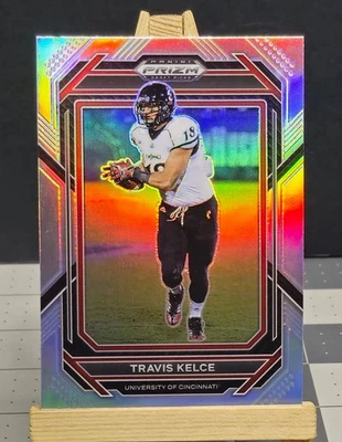 2023 Prizm Draft Picks #95 Travis Kelce SILVER HOLO PRIZM KC Chiefs Bearcats - Image 1 of 2