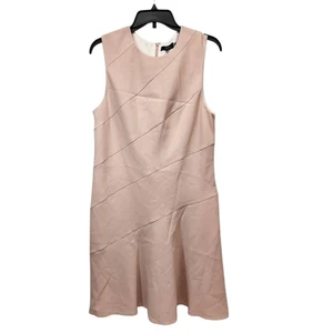 Vestido Theory Diag Drape Admiral Crepe Rosa Sal Talla 12 Nuevo con Etiquetas Ropa de Trabajo de Carrera $395 - Imagen 1 de 7