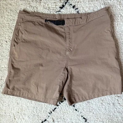 Marmot gorpcore hiking outdoor cotton-poly khaki/tan women's shorts size 14 - Image 1 of 4