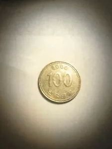 2000 Korean 100 Won Coin Circulated VG - Picture 1 of 2