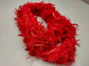 Recycled Linen Frizz Ribbon - Blood | Linen Ribbon | Recycled Frizz Ribbon - Picture 1 of 5