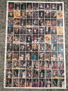 1996-97 Topps Stadium Club Uncut Sheet - Unfinished No Foil Kobe Bryant RC Rare - Picture 1 of 2