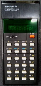 Vintage restaurierter Sharp Elsi Mate EL-502 Taschenrechner getestet funktioniert 100 % EL 502 - Bild 1 von 5