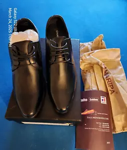 CHAMARIPA Elevator Dress Shoes. Men's Black Oxford's, US 8. Increase of 8cm. - Picture 1 of 5
