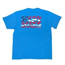 Heybo Freshwater Flag Short Sleeve T-Shirt Turquoise Heather CHOOSE YOUR SIZE