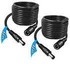SIOCEN 2-Pack 10FT DC Power Extension Cable5.5mm x 2.1mm Extension Cord12v Ex...
