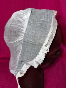 Ancienne coiffe folklorique en fil de coton et tulle   N° 12 - Picture 1 of 6