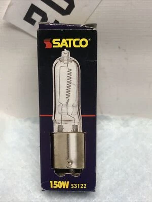Satco - 150W Double Bayonet Bulb- Ba15D base -Jd Type 120V Clear Glass S3122 - Image 1 of 2