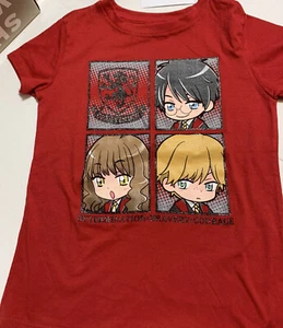 Girls Harry Potter Short Sleeve Graphic T-Shirt - Red S - Picture 1 of 4