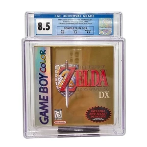 CGC 8.5 The Legend Of Zelda Link’s Awakening DX Gameboy Color Foil CIB Graded - Bild 1 von 20