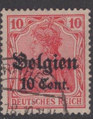 1916 GERMANY occ.BELGIUM MI#14 USED  VF - Image 1 of 2