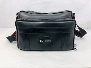 Bolso para cámara vintage SLR estuche de transporte de cuero personalizado con correa *ALGÚN DESGASTE POR FAVOR VER - Imagen 1 de 23