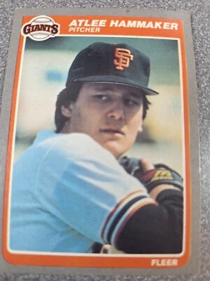 1985 Fleer - #608 Atlee Hammaker y50 - Image 1 of 2