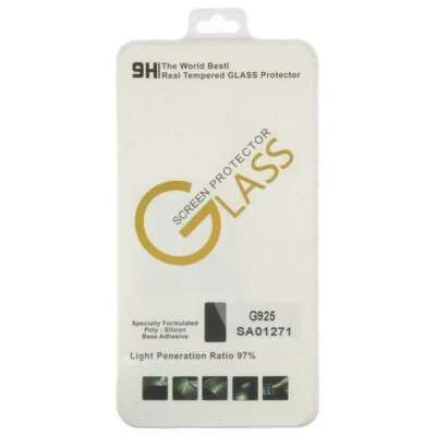 Protector de Pantalla de Cristal Templado para Samsung Galaxy S6 Edge Cubierta Protección Foto 1 de 2