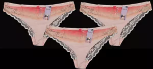 M&S Womens Marks and Spencer Pink Brazilian Knickers Size 24 x 3 zz - Picture 1 of 11