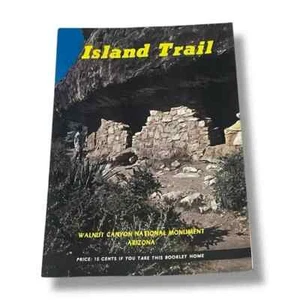 Island Trail Walnut Canyon National Monument Arizona Vintage Prospekt BX - Bild 1 von 3