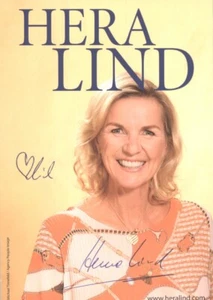 Hera Lind UH escritora original firmada tarjeta de autógrafo 7918 D - Imagen 1 de 1