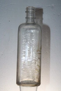 Gray Chemical co Embalming Fluid Specialist bottiglia 2 lati goffrato Newark NJ - Foto 1 di 11