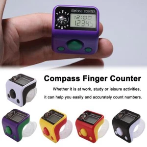Digital Electronic Tally Counter Dhikr / Tasbih /Tasbi -N Finger Counter K1 U K - Foto 1 di 24