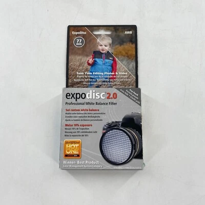 NEW ExpoDisc 2.0 77mm Professional White Balance Filter Complete OPEN BOX - Image 1 of 4