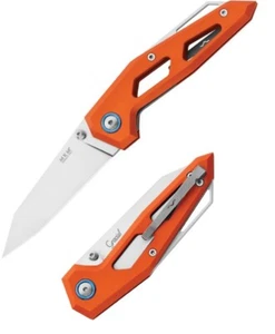 MKM-Maniago Knife Makers Edge Folding Knife 3" Elmax Steel Blade Aluminum Handle - Picture 1 of 3