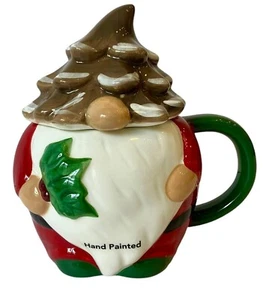 NUEVO 3D San Nicolás Cuadrado Árbol de Navidad GNOMO Taza/Taza con Tapa - Imagen 1 de 18