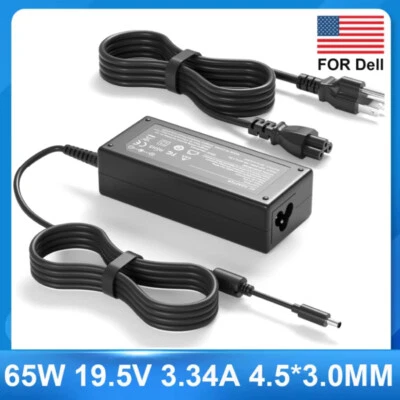 Adaptador de corriente cargador portátil 65W 4,5 para Dell Inspiron 15 3000 5000 serie 7000 Foto 1 de 4