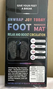 19 Level EMS Electric Foot Massager Mat ~ Relax & Boost Circulation ~ - Picture 1 of 9