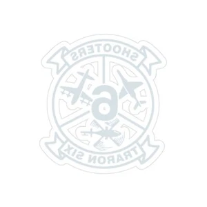 VT 6 TRARON VT6 Shooters (U.S. Navy) REVERSE PRINT Transparent STICKER - Picture 1 of 16